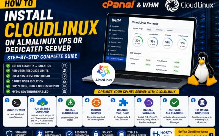 How to Install CloudLinux on AlmaLinux VPS or Dedicated Server with cPanel