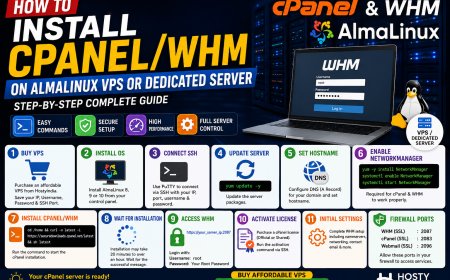 How to Install cPanel/WHM on a VPS or Dedicated Server Running AlmaLinux