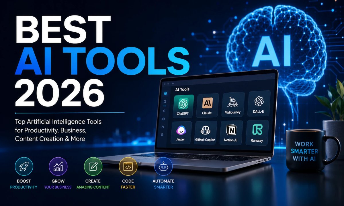 Best AI Tools 2026: Top Artificial Intelligence Tools for Productivity, Business & Content Creation