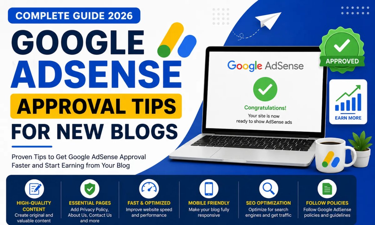 Google AdSense Approval Tips for New Blogs in 2026 (Complete Guide)
