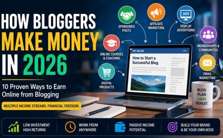 How Bloggers Make Money in 2026: 10 Proven Ways to Earn Online