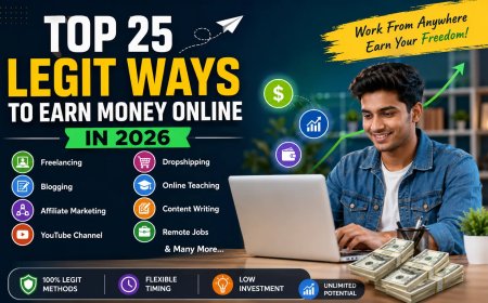 Top 25 Legit Ways to Earn Money Online in 2026 (Beginner-Friendly Guide)