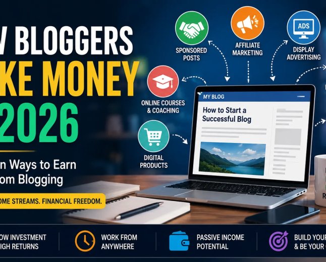 How Bloggers Make Money in 2026: 10 Proven Ways to Earn Online