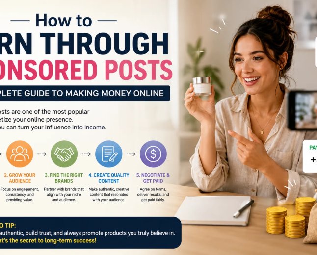 How to Earn Through Sponsored Posts in 2026: Complete Beginner’s Guide to Make Money Online