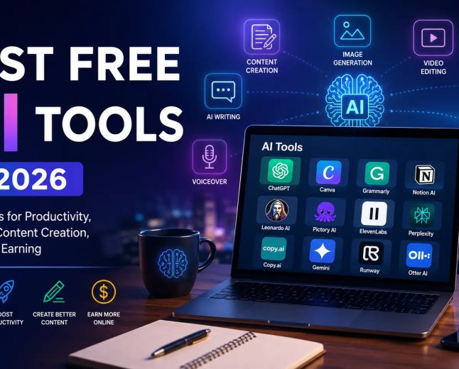 Best Free AI Tools in 2026: Top AI Tools for Productivity, Blogging & Online Earning