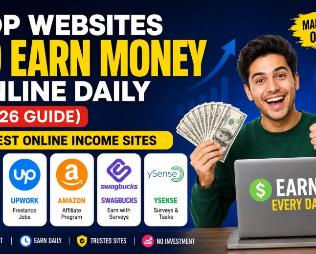 Top Websites to Earn Money Online Daily (2026 Guide) | Best Online Income Sites